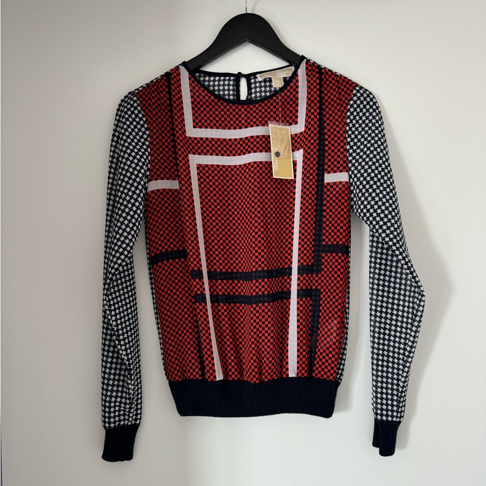 Michael Kors Print Blouse NWT